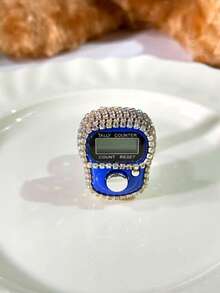 手工钻石戒指电子计数器，便携式数字念珠计数器，迷你手指计数计数器 - 多色 - 查看 20