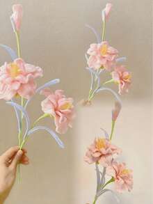毛绒扭结花束DIY手工套装，幼儿园手工材料 - 281pcs pink - 查看 7