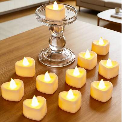 新款跨境热销电子蜡烛灯，LED逼真生日求婚房间浪漫氛围装饰，适用于派对、庆典、婚礼、情人节、万圣节、感恩节、圣诞节装饰、餐厅桌面装饰夜灯