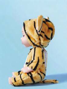 POKOJA LAND 1PC& 6 Pieces Mini Reborn Baby Dolls Set: Washable Lifelike Baby Dolls With Animal Clothes For Girls Boys Toddlers And Kids,Baby Girl Toys,Baby Dolls,Baby Doll,Toys>Kids Dolls,Doll Toys,Rabbit Doll - Multicolor - View 4