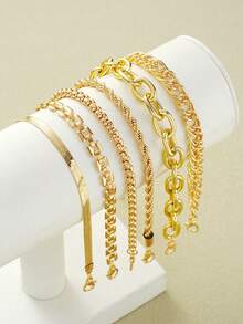 Women Bracelet Sets - Yellow Gold - View 3