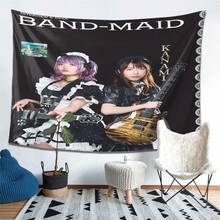1件 Band-Maid 主题挂毯 - 日本动漫音乐乐队艺术印刷品，包含 KanaYuki 成员，横幅布艺海报，适用于客厅、卧室、宿舍装饰 - 情人节粉丝礼物 - 彩色 - 查看 1