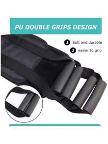 1pc Adjustable Full Lift Nursing Sling, Elderly Back Lift & Mobile Belt With Non-Slip Handle, Padded Patient Bed Transfer Assist Device - 1 Piece (black) - View 6