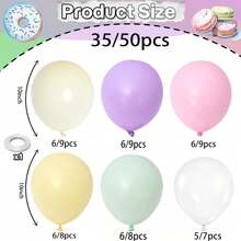 Globos de látex de arcoíris de colores variados para niñas, cumpleaños de dulces, novia, baby shower, graduación, Día de la Madre, despedida de soltera, decoración de fiesta de Pascua, decoración de globos elegante - A-1 - Ver 2