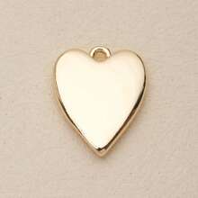 1 件镀金几何吊坠套装，包含心形/星形/蝴蝶/手形/方形/椭圆形/圆形/鸽子元素，简约百搭的珠宝制作材料 - 金色純銅 - 查看 10