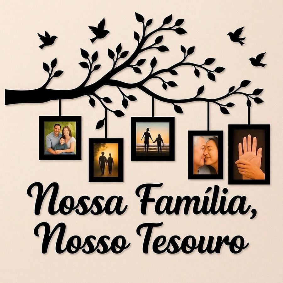 Family Photo Panel - Sentimental Decor For Living Room And Bedroom - Therefore - View 1