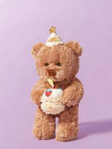 POKOJA LAND New Lane Family Bánh sinh nhật Gấu đồ chơi sang trọng Động vật hoạt hình Ôm Series Mũ sinh nhật Quà tặng Gấu ôm Gối, Mềm mại dễ thương Trang trí ghế sofa nhà Gấu để đi cùng trẻ em để xoa dịu búp bê Quà tặng Phục sinh đầy màu sắc cho bạn bè nam và nữ Quà tặng sinh nhật (Vì vải được sản xuất theo lô, sẽ có một số khác biệt màu sắc mờ nhạt, Hình ảnh thực tế và công khai đóng lại) - Nhiều màu - Xem 4