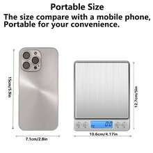 3kg High Precision Scale, Switchable Units, No Manual Calculation Needed, Made Of Durable Reinforced ABS, High-Definition LCD Display, Suitable For Kitchen And Jewelry Weighing, Auto Shut-Off - Battery Powered (Batteries Not Included) - Multicolor - View 4