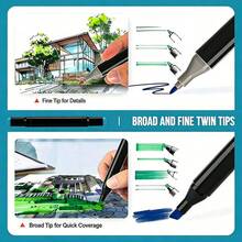 168/120/80/48/36/24 PCS Marker Sets, Dual-Tips, DIY Craft Pens, Watercolor Pens, School Supplies, Professional Permanent Colors, For Painting, Sketching, Coloring, Calligraphy - Ideal For Halloween & Christmas Gifts, Art Lovers, Art Supplies - 168 Colors / Markers - View 6