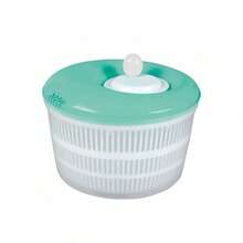 Salad Dryer 4.5L Centrifugal Vegetables Leaves Multipurpose Plastic Rotating Resistant - Màu xanh Bạc hà - Xem 6