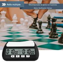 Digital Chess Clock With Audible Alarm, Portable Digital Clock With Alarm For Board Games, With Basic, Reward, Timer And Programmable Timer Functions, Suitable For Various Board Games - Black - View 12