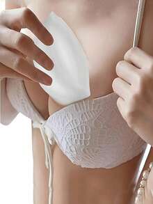 2/4pcs Of Ultra-Soft Silicone Breast Pads, Gel-Enhancing Inserts For Bras That Lift The Bust, Non-Slip Sticky Breast Uplift Pads. Bikini Halter, Seamless Underwear Enhancement, Soft And Comfortable Lingerie Accessories For Women - Multicolor - View 3