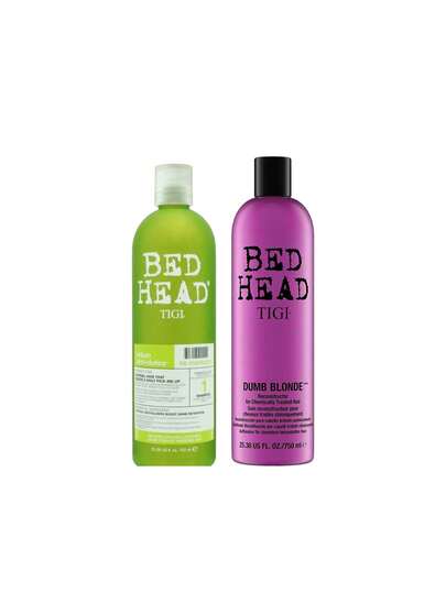 TIGI [Bundle] Bed Head Urban Antidotes Re-Energize Shampoo 750 Ml + Dumb Blonde Reconstructor 750 Ml