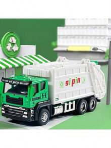 1 pieza Modelo de camión volquete de aleación fundida a troquel - Vehículo de juguete de construcción pesada realista con cama de carga reversible y extensible, réplica detallada a escala con partes móviles - Multicolor - Ver 14