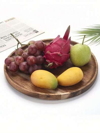 1个圆形木质托盘，红木装饰托盘，木质开胃菜/甜点托盘，香水托盘，浴室托盘，木质餐具托盘，蛋糕托盘，厨房托盘，生日展示架，花园托盘，纸杯蛋糕托盘，适用于生日、派对、感恩节、复活节、情人节等场合，近期热销产品，桌面装饰，适合盛放糖果、蛋糕、面包、香水、珠宝、沐浴用品、化妆品等。