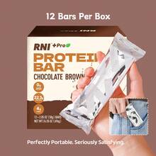 [High Protein Snack]12 Bars RNl Chocolate Brownie Protein Bar With 22g Protein 38% High Protein-Zero Sugar, Gluten Free, Low Calorie With Protein Crisps, Keto-Friendly, Nutritious Snacks To Support Energy,Perfect For Post-Workout & Healthy Snacking. - 12 Bars - View 3