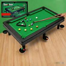Mini Tabletop Pool Table Toy, Realistic Design - Multicolor - View 6