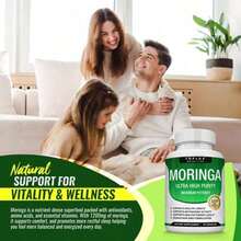 Moringa Capsules 1200mg - Pure Moringa Powder For Immune, Gut Health 90 Capsules - 3PCS - View 7