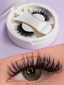 1对磁性假睫毛，无需胶水即可轻松佩戴 - 查看 3