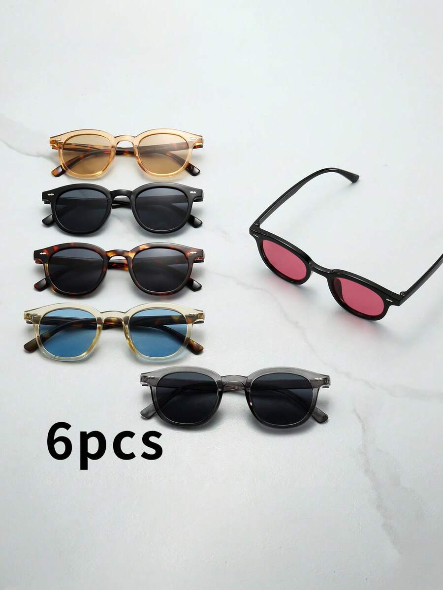 1副男女通用猫眼小框眼镜，优雅简约时尚，适合派对、休闲、旅行、海滩、日常佩戴