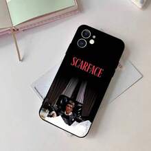 Funda para teléfono R-ScarfaceTonyMontana negra para iPhone 17/16/15/13/14ProMax/11Plus/X/Xr/XsMax13mn17Air - z6 - Ver 4