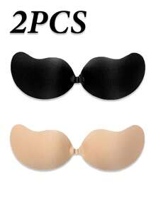New Invisible Adhesive Push-Up Bra - Strapless, Seamless Lift & Support, Soft & Supportive, Opaque Self-Adhesive Backless Bra Pads, Hand Washable, Suitable For Backless Dresses And Tops, Backless Dress Accessory | Self-Adhesive Bra - Multicolor - View 18