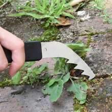 1把/3把装园艺除草刀，便捷手动除草镰刀，不锈钢园艺拔草器，多功能除草小镰刀，防滑手柄，不锈钢刀片，适用于户外割草/园艺除草/缝隙草清理 - 多款式 - 查看 5