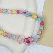 1 chiếc vòng cổ đính hạt hình trái tim kẹo ngọt thủ công thanh lịch dành cho thú cưng, phụ kiện tinh tế cho mèo/chó. - Nhiều màu - Xem 5