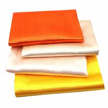 1 pezzo Tessuto in satin morbido multicolore per cucito domestico, poliestere, tinta unita, per decorazione di matrimoni e feste, rivestimento di scatole, DIY abbigliamento, 57x19,68 pollici (145x50cm) - predefinito - Visualizzare 4