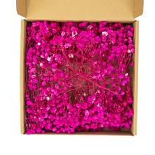 50/260pcs Mini Gypsophila - For Resin Mold Art And Crafts, Ivory White Bouquet For Hair Accessories, Wedding Wreaths, Table Decorations, Home Decor, Etc. - Hot Pink - View 2