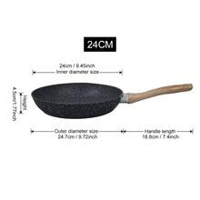 ABKOK 1 Pieza / 3 Piezas Juego de Sartén y Sartén de Chef de Aluminio Antiadherente - Adecuado para Cocinas Domésticas y Comerciales. Saludable, con Mangos Resistentes al Calor y Compatible con Múltiples Tipos de Estufas (Incluyendo Inducción) - Ver 9