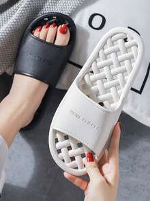 Hollow Bathroom Slippers, Non-Slip Shower Sandals, Soft Bottom Versatile Indoor Home Couple Slippers - Slippers - View 10