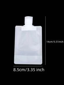 Portable Lotion Cosmetic Packaging Bag, Shampoo Squeeze Pouch, Reusable Squeeze Stand-Up Pouch, Refillable Squeeze Bag, Travel Bottle - Multicolor - View 9