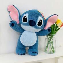 Disney 13.8 Inch Stitch Plush Doll With Flower Crown (Vibrant Colors, Springtime Charm); 17.2 Inch Stitch Paw Plush Pillow; Cute Stitch Plush Doll, Suitable For Children; Lilo & Stitch Toys; Comfortable Plush Pillow; Gift For Girls Birthday - Multicolor - View 3