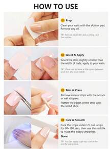 20 miếng dán móng tay gel bán khô, màu tím nhạt, miếng dán móng nghệ thuật mùa hè, decal móng tay Y2K, cần đèn UV để làm khô, chất lượng salon tự làm, độ bóng lâu dài, phù hợp cho việc chăm sóc móng hàng ngày của phụ nữ. - Bụi tím - Xem 8