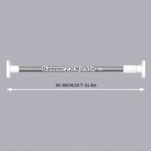 1pc Stainless Steel Retractable Clothes Drying Rack, Thickened Indoor Home Use Without Drilling - View 9