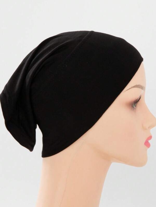 1pc Seamless Solid Color Non-Slip Sleep Cap, Simple And Practical Multipurpose Sleep Hat,Summer,Beach