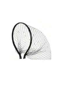 1/2件套优雅网状头饰，黑色水晶水钻，20世纪20年代手工头饰，复古鸟笼面纱网状头饰，手工制作，适合女士新娘婚礼、下午茶会、鸡尾酒会、化装舞会、葬礼等场合，20世纪50年代至60年代舞会头饰面纱 - 彩色 - 查看 13