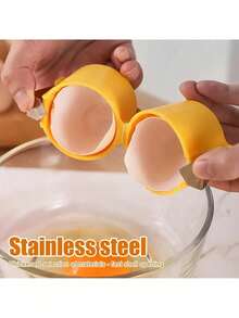 2pcs Egg Shell Opener, Cracker And Peeler - Ergonomic Plastic Egg Separator For Raw And Hard Boiled Eggs, Vibrant Pink/Orange/Yellow Kitchen Tool For Cooking And Baking, Practical Kitchenware, Easy To Clean, Great For Valentine's Day Or Mother's Day Gift - Multicolor - View 9