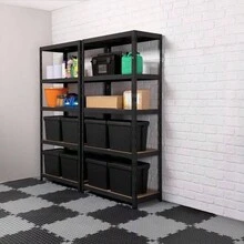 Garage Storage Racks - Matt Black + 1780H X 900W X 400D mm + 1 - View 4