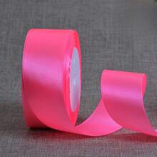 25 Yards Satin Ribbon 4CM Wide, Wedding Chair Decor, Flower Gift Wrapping, Cake Packaging Ribbon - Multicolor - View 25