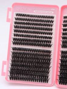 640/624/608/590/384/320 PCS Individual Cluster Lashes D Curl Mixed 30D 40D 50D 60D 8-16mm, Soft Lightweight Reusable DIY Lash Extensions Kit For Beginners - D - View 6