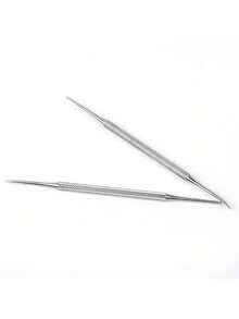 2/3/5/10pcs Stainless Steel Manicure & Pedicure Tool Set - Double-Headed Cuticle Pusher, Foot File, Double-Sided Nail File, Nail Clipper, Ingrown Toenail Remover, For Cleaning And Removing Calluses, Ingrown Nails - 2-piece Set - View 6