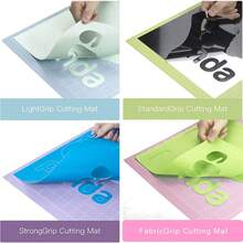 2pcs 12x12in Multi-Grip Cutting Mats For & Electronic Cutting Machines - Standard, Light Grip - Non-Slip, Flexible, Adhesive With Precise Measurements & Grid For Detailed Crafts, Precision Cutting Tools|Gridded Cutting Mats|Flexible Cutting Surfaces, Cutting Mat - Adhesive Mat For Vinyl Cutters And Die-Cutting Machines; Also Suitable For Hand Carving - Green2pcs - View 7