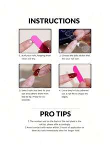 10pcs Cute Pink Rectangular Acrylic Nail Art Set, With 3D Decor, Y2K  Gold Nail Line Art Design, Punk Glossy French Manicure Stickers, Nail Supplies, Shiny False Nails, Suitable For Women & Girls To Wear On Wedding Day - 黑色 - 查看 8