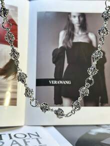 2026新款金刚裤链，时尚男女通用配饰，Y2K复古街头朋克嘻哈摩托车裤链 - 銀色 - 查看 8