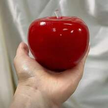 1/3pcs Red Apple Squeeze Toy, Slow Rebound Design Helps Relieve Stress And Improve Attention, Suitable As Birthday, Party, Holiday, Stocking Stuffer, Collection Gift, And Prank Game! - Multicolor - View 3
