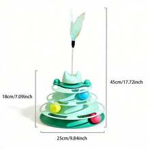 Cat Self-Entertainment Turntable Toy - Pet Self-Entertainment Device, 4-Layer Design, Versatile Play, Suitable For Cats To Entertain Themselves, Ideal Gift For Pet Lovers - View 2