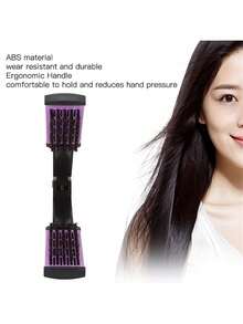 1. Máy duỗi tóc gấp gọn hình chữ V, lược tạo kiểu đa năng cho tóc thẳng và tóc xoăn, kẹp duỗi tóc, dụng cụ hình chữ V, lược làm mượt tóc. - Nhiều màu - Xem 6