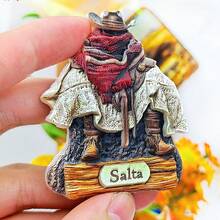 1 pièce Aimant de réfrigérateur en résine 3D, souvenir de voyage en Amérique du Sud - Brésil, Argentine, Bolivie, Pérou, Lima, Rio de Janeiro, Colombie, Bogota, Chili, Machu Picchu, Ushuaia, MOAI, Uruguay, Chutes d'Iguazu, autocollant magnétique de collection, décoration murale, œuvre d'art pour armoire de cuisine/chambre, petit cadeau créatif et significatif pour un voyage en Amérique du Sud - multicolore - Voir 18